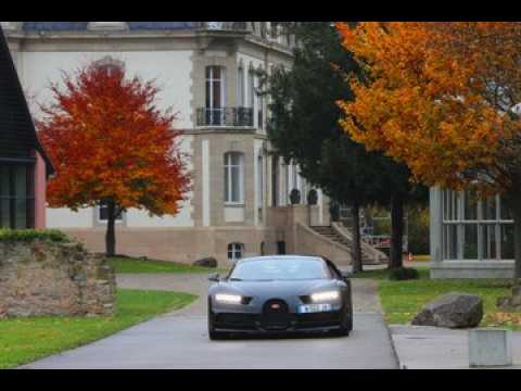 Avec le pilote officiel de la Bugatti Chiron