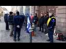 Rassemblement du personnel p&eacute;nitentiaire &agrave; la maison d'arr&ecirc;t d'Ensisheim - Label : Les Dernières Nouvelles d'Alsace - Category : News