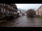 La Thur en crue &agrave; Thann apr&egrave;s la temp&ecirc;te Eleanor - Label : Les Dernières Nouvelles d'Alsace - Category : News