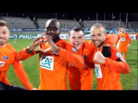 La joie de Biesheim après l'exploit contre Fleury en 32e de finale de Coupe de France
