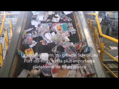 Tri des déchets de l'Eurométropole de Strasbourg dans la société Altem