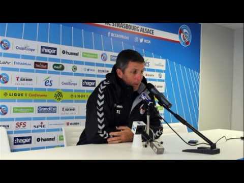 Thierry Laurey avant le match à Monaco