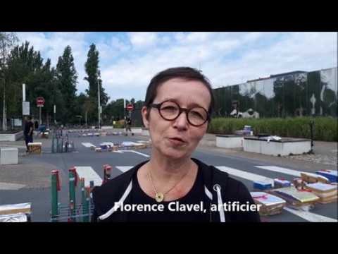 Strasbourg : préparation du feu d'artifice