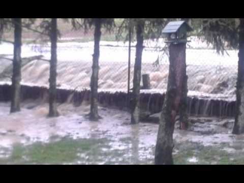 Une cascade dans le jardin
