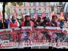 Manifestation contre "la politique lib&eacute;rale de Macron" &agrave; Strasbourg - Label : Les Dernières Nouvelles d'Alsace - Category : News