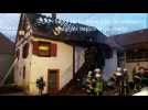 Feu de maison &agrave; Bernardswiller - Label : Les Dernières Nouvelles d'Alsace - Category : News
