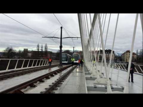 Premier essai du tram jusqu’à la gare de Kehl
