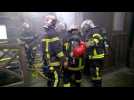 Exercice des sapeurs-pompiers de Strasbourg &agrave; la cath&eacute;drale Notre-Dame - Label : Les Dernières Nouvelles d'Alsace - Category : News