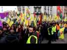Manifestation kurde à Strasbourg (15.000 à 20.000 personnes)