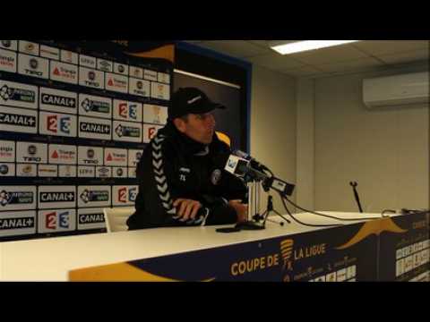 Thierry Laurey avant la réception de Saint-Etienne