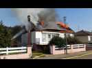 Feu de maison &agrave; Niedernai - Label : Les Dernières Nouvelles d'Alsace - Category : News