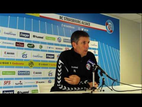 Thierry laurey (Racing) avant le déplacement à Nice