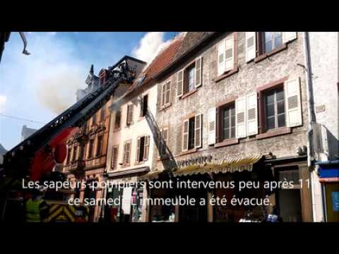 Incendie dans un immeuble de la Grand'rue à Haguenau