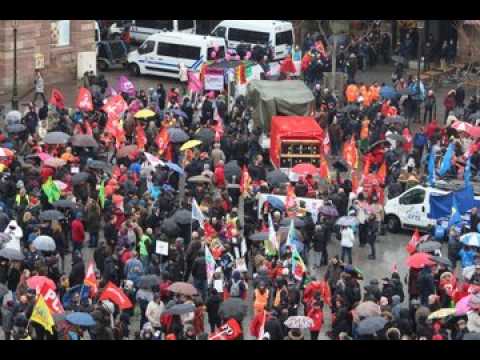 Grève du 22 mars - le cortège strasbourgeois