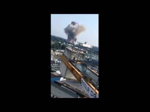 Explosion spectaculaire  au Comptoir agricole de Strasbourg