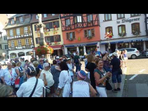 La fête à Obernai après France-Argentine, Coupe du monde 2018