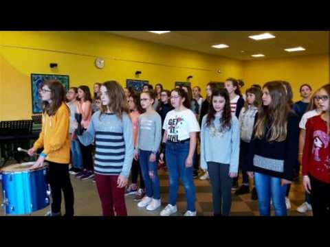 Répétion de la chorale du collège Tomi-Ungerer de Dettwiller