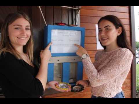 Un "cendrier-sondage" au port de Saverne