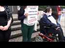 Militants animalistes devant le centre administratif de Strasbourg - Label : Les Dernières Nouvelles d'Alsace - Category : News