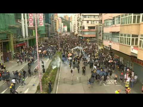 'We're still here': Hong Kong protesters return to streets