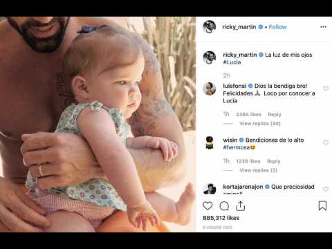 Ricky Martin shares first image of daughter Lucia