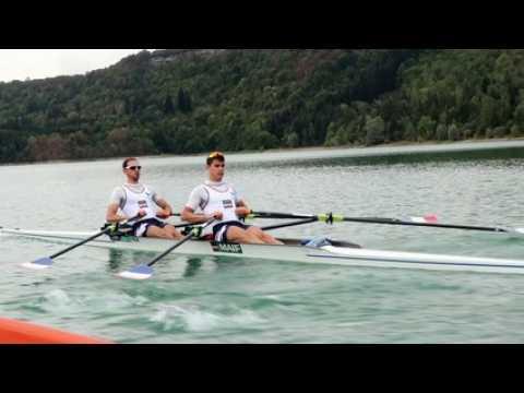 L'équipe de France d'aviron s'entraine dans le Jura