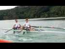 L'équipe de France d'aviron s'entraine dans le Jura
