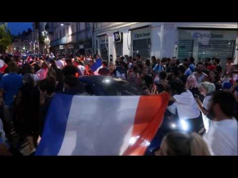Ambiance à Lons-le-Saunier après France-Belgique