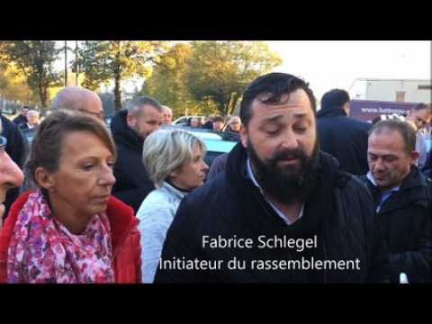 Manifestation à Dole contre le prix du gasoil