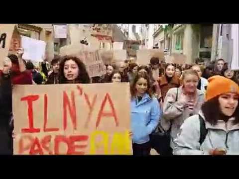 Marche pour le climat : les lycéens dolois mobilisés dans la rue