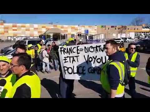 Acte XIV: les Gilets jaunes se rassemblent à Bourg-en-Bresse