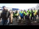 Opération escargot des Gilets jaunes de Poligny (Jura)