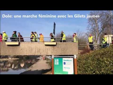 Dole: une marche féminines avec les Gilets jaunes