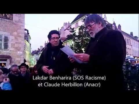 Lons-le-Saunier:  une centaine de personnes contre l'antisémitisme