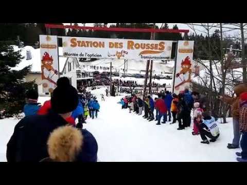 Robin Duvillard en tête de la montée de l'opticien aux Rousses