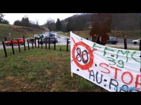 Jura : les motards manifestent contre l'abaissement de la vitesse à 80 km/h