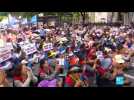 Japanese protesters hold anti-Abe rally amid trade tensions with South Korea