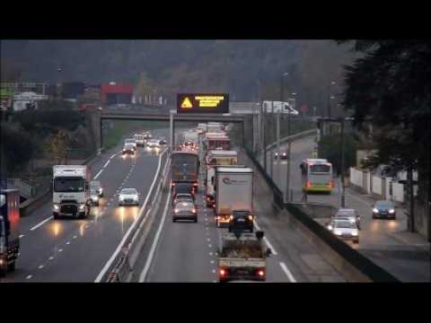 Les gilets jaunes au Sardo, à Rive-de-Gier sur l'A 47