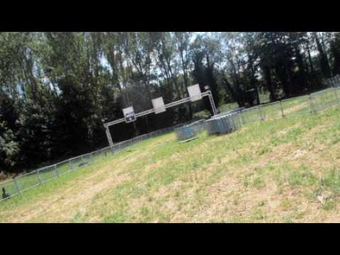 L'installation du Foreztival, à Trelins