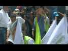 Guatemala's presidential candidate Torres arrives for final rally