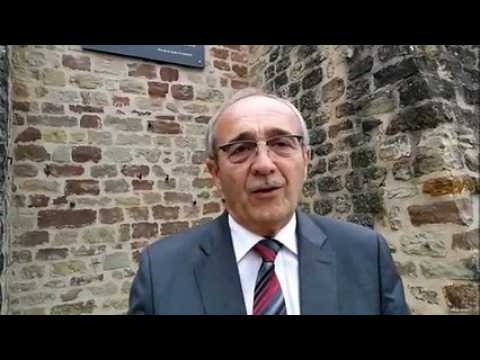 Inauguration du mur restauré du Schlossberg à Forbach