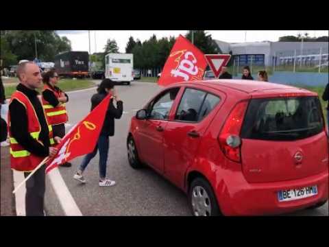 Smart : ralentissement au rond-point de la rue Pax à Hambach