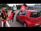 Smart : ralentissement au rond-point de la rue Pax à Hambach
