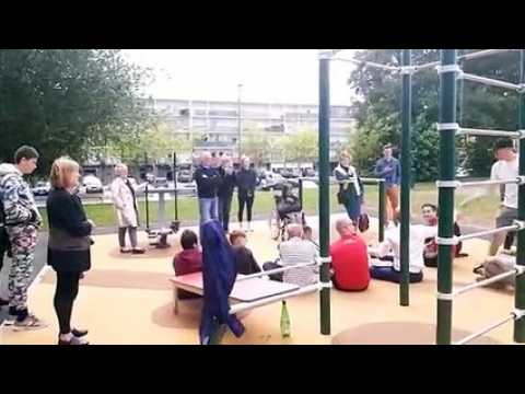 Metz : les habitants du quartier de Vallières inaugurent leur premier street workout