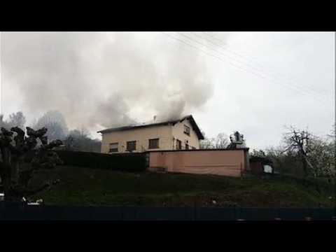 Une maison part en fumée à Troisfontaines