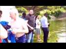 Le maire de Metz se mouille pour d&eacute;montrer qu'on pourra se baigner dans le canal en 2020 - Label : Le Républicain Lorrain - Category : News
