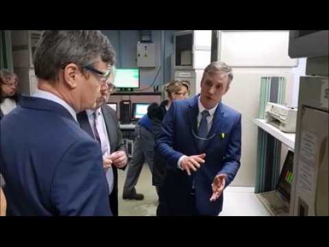 Longlaville : visite du préfet de Meurthe et Moselle Éric Freysselinard chez Glanzstoff