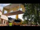 Travaux d'extension de l'&eacute;cole de Bellevue &agrave; Forbach, avec la pose de structures modulaires - Label : Le Républicain Lorrain - Category : News