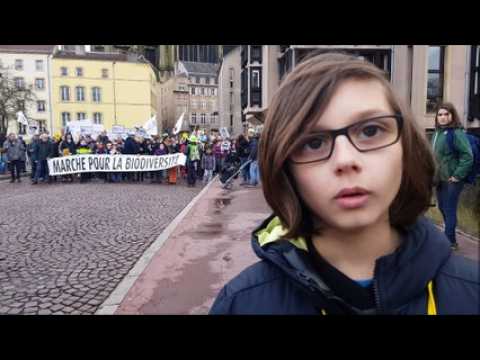 Marche pour la biodiversité à Metz : Victor savoure son succès