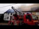 Important incendie dans une ferme  de Metting